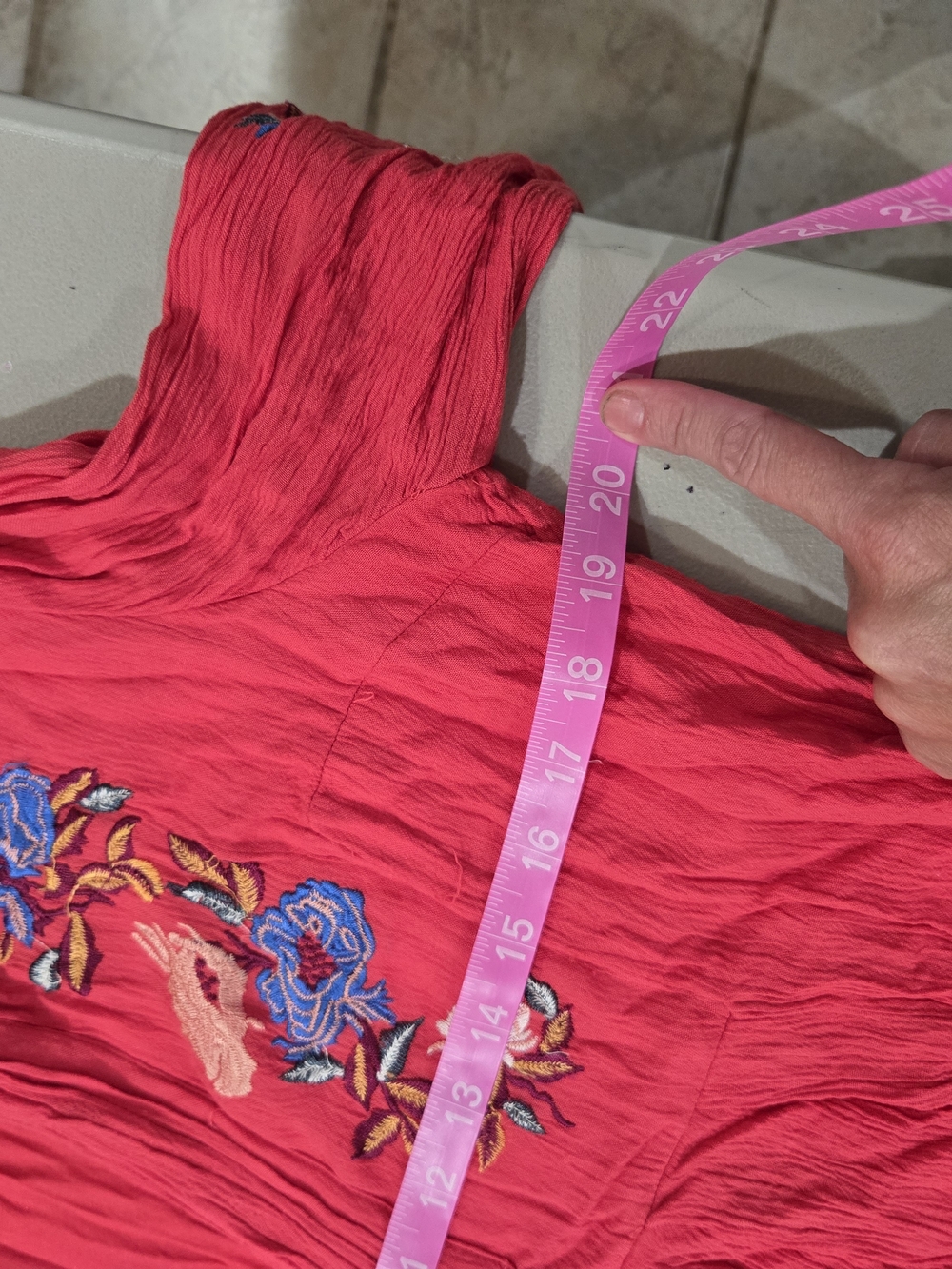 Free People Raspberry Embroidered Mini Dress - Picture 5 of 6